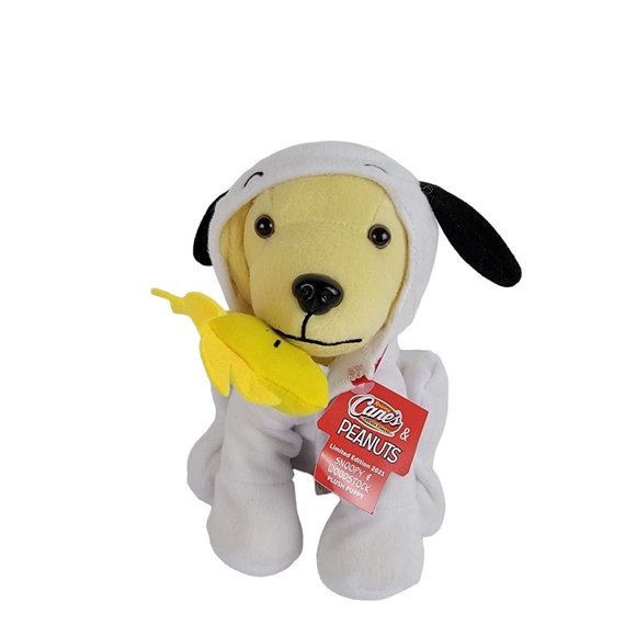 Raising Cane's Toys Raising Cane 8 Peanuts Snoopy Woodstock Plush